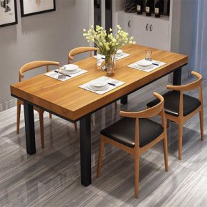 Space-Efficient Push-in Dining Table