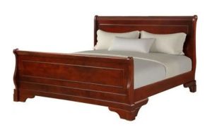Twin Size Sleigh Bed in Vibrant Colors