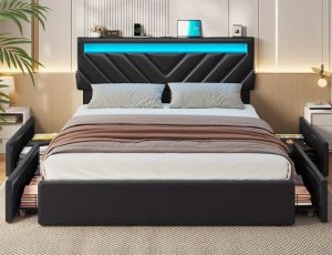 Upholstered Elegance Platform Bed