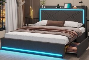 Upholstered Elegance Platform Bed