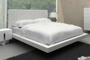 Upholstered Floating Bed