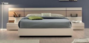 Upholstered Floating Bed