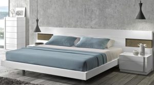 Upholstered Floating Bed
