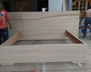 Upholstered Floating Bed