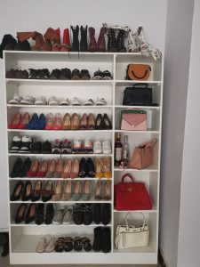Contemporary Wooden Shoe Rack
