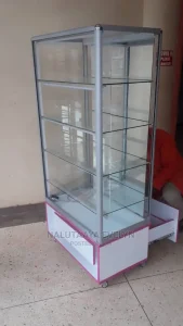 Glass Merchandise Display Tower