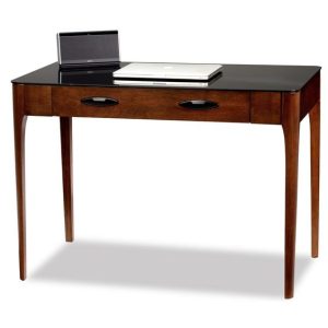 Contemporary Glass and Wood Writing Desk