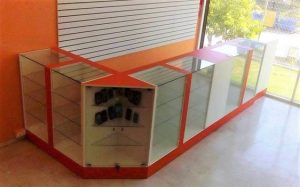 Corner Glass Display Unit