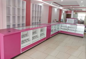 Corner Glass Display Unit