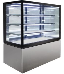 Curved Glass Display Showcase