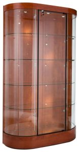 Curved Glass Display Showcase