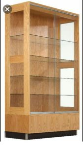 Glass Cube Tower Display Case