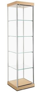 Glass-Enclosed Display Tower