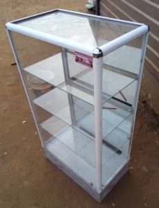 Glass Merchandise Display Tower