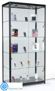 Glass Retail Display Cabinet with Sliding Doors
