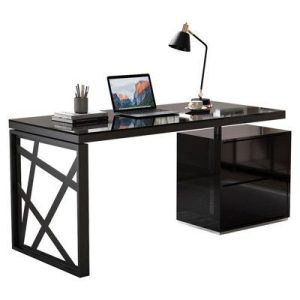 Glass Top Reading Table
