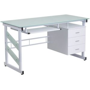 Glass Top Reading Table