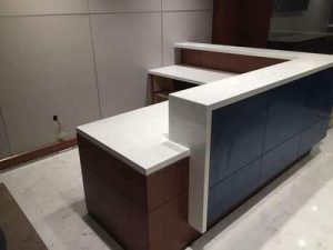 Marble-Top Reception Desk