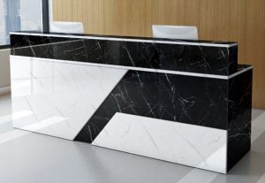 Marble-Top Reception Desk