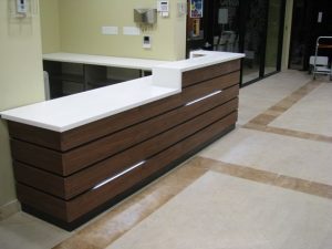 Marble-Top Reception Desk