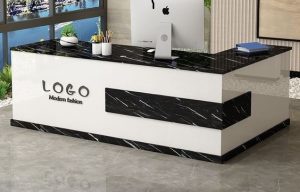 Marble-Top Reception Desk
