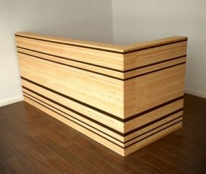 Solid Wood Reception Table