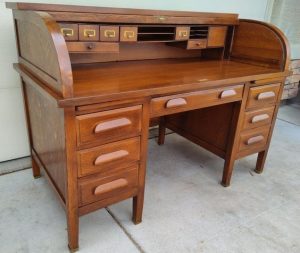 Vintage Roll-Top Desk