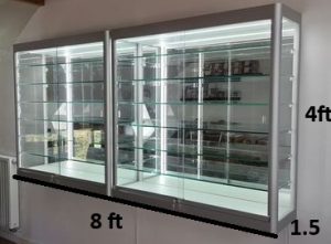 Wall-Mounted Glass Display Cabinet