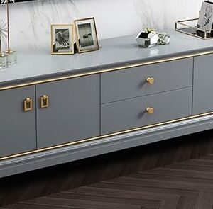 Classic Wooden TV Stand with Storage Drawers