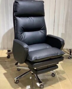 Contemporary Swivel Chair with Ottoman