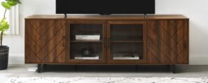 Glass-Paneled TV Console