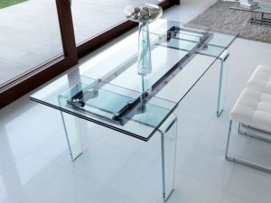 Glass-Top Rectangular Conference Table
