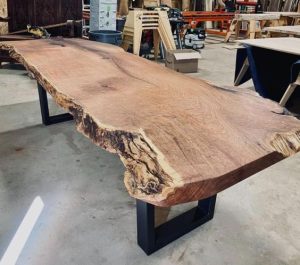 Live Edge Wooden Conference Table