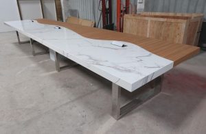 Marble-Top Conference Table 1