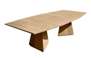 Reclaimed Wood Oval Conference Table