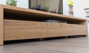 Scandinavian-Inspired TV Stand with Drawers