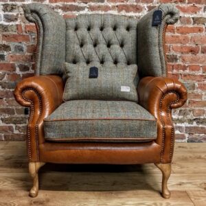 Vintage-Inspired Wingback Chair