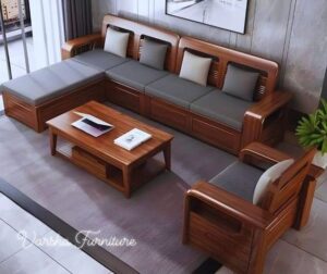 Wooden Frame Conversation Sofaset