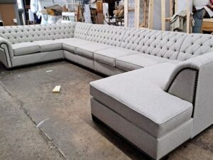 Tufted Back U-Shaped Chesterfield sofa