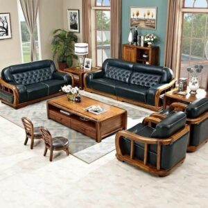 Wooden Frame Conversation Sofaset