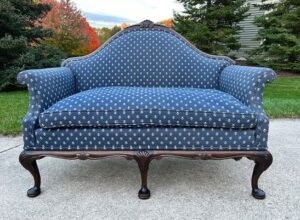 Camelback Loveseat with Nailhead Trim