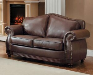 Camelback Loveseat with Nailhead Trim