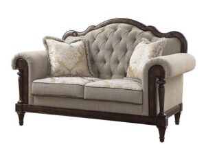 Camelback Loveseat with Nailhead Trim