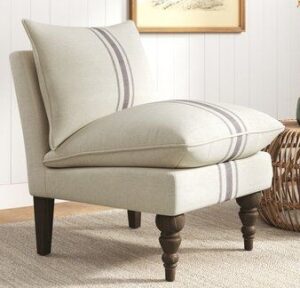 Coastal-Inspired Slipper Chair