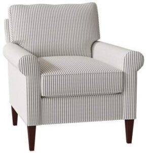 Coastal Style Striped Arm Chair