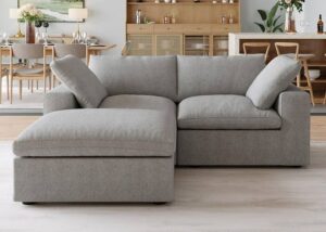 Contemporary Sectional Sofa with Adjustable Headrests
