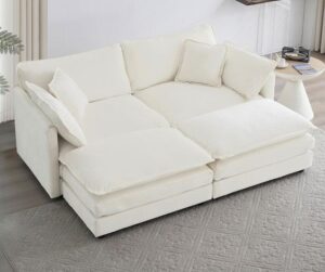 Cozy Loveseat and Ottoman Combo