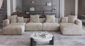 Cozy Loveseat and Ottoman Combo