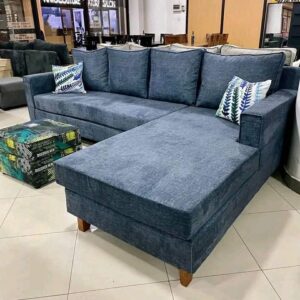 Tufted Velvet Chaise Sofa Set