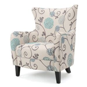 Floral Print Accent Arm Chair